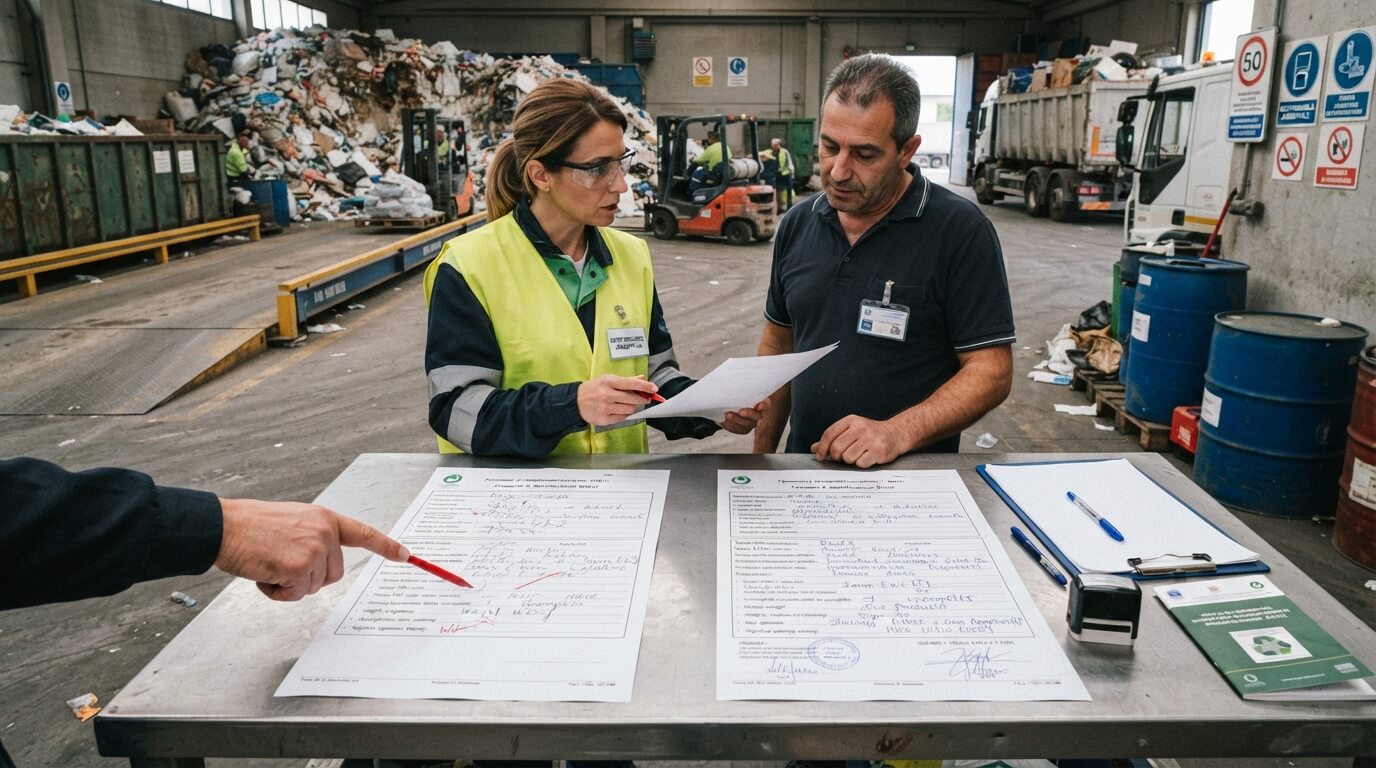 Errori più comuni nella compilazione dei documenti di trasporto rifiuti e come evitarli